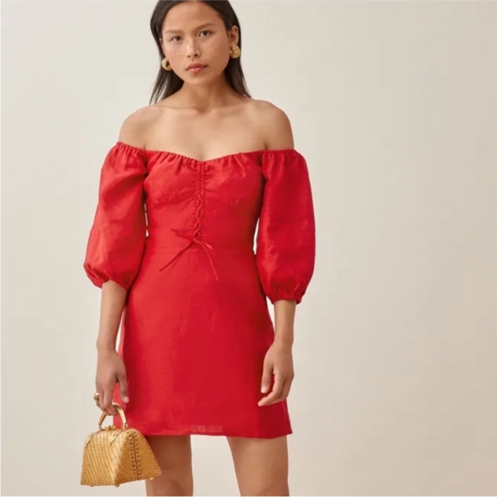 NWT Reformation Kathryn Linen Dress size 20